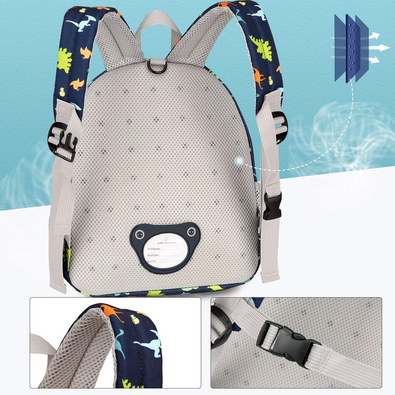 willikiva 3D Dinosaur Backpack Toddler Backpacks for Boys and Girls Kids Backpack Waterproof Preschool Safety Harness Leash (Dinosaur Paradise) - Image 3